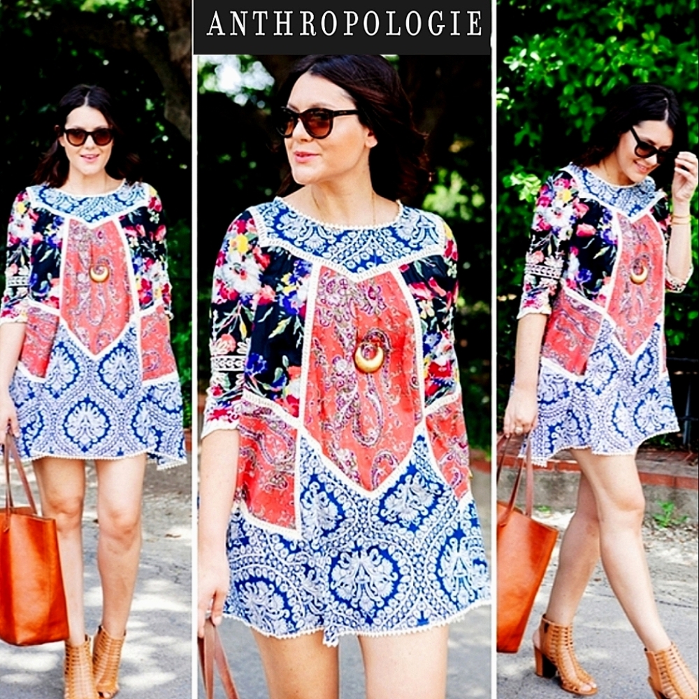 ANTHRO Vanessa Virginia Inez Cotton Luxe Swing Dress- $258/ANTHRO 2014'/FLAWLESS
